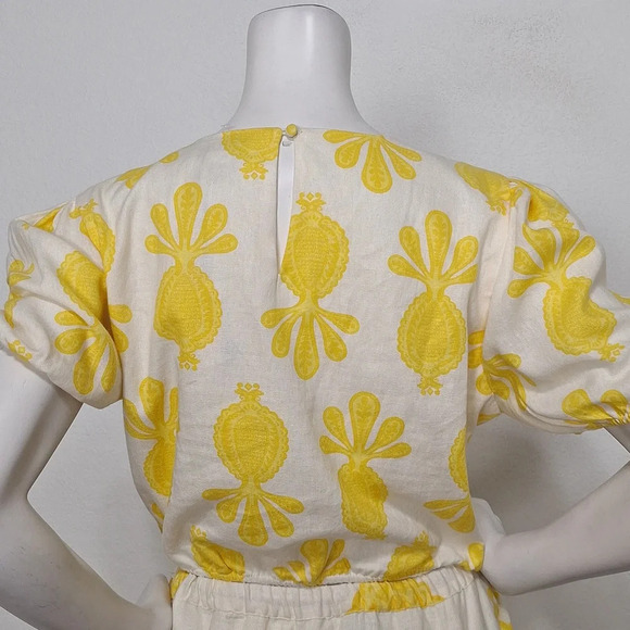 Cupcakes & Cashmere Coquette "NEW" Bohemian Linen Blend Cottagecore Skirt Set L - Picture 6 of 10